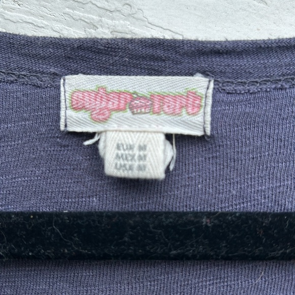 Sugar Tart Tie Dye V Neck Tee Shirt - Picture 7 of 8